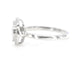 Bague 54 Bague entourage en or blanc 14 carats avec diamants 58 Facettes 2005