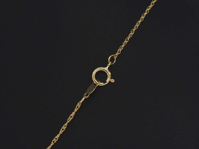 Collier Collier en or jaune 14 carats avec diamant naturel 58 Facettes 2353