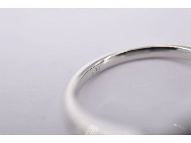 Bague 54 Bague d'entourage en or blanc avec diamants 58 Facettes 2008