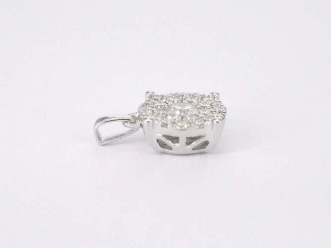 Pendentif Pendentif en or blanc avec diamant taille brillant 58 Facettes 2080
