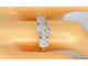 Bague 54 Bague trinité en or jaune 14 carats avec diamants 58 Facettes 2102