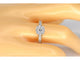 Bague 54 Bague entourage en or jaune 14 carats avec diamants 58 Facettes 2105