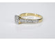 Bague 54 Bague entourage en or jaune 14 carats avec diamants 58 Facettes 2105