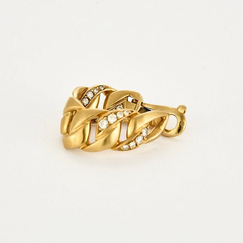 Boucles d'oreilles CARTIER - BERGAME - Boucles d'oreilles en or jaune et diamants 58 Facettes 58FC14-4
