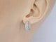 Boucles d'oreilles Boucles d'oreilles en or blanc 14 carats avec diamants naturels 58 Facettes 2113