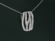 Pendentif Pendentif design en or blanc et diamants 58 Facettes 2242
