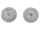 Boucles d'oreilles Boucles d’oreilles entourage en or blanc 14 carats et diamants 58 Facettes 2029