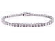 Bracelet Bracelet tennis en or blanc 14 carats avec diamants 58 Facettes 2021