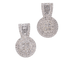 Boucles d'oreilles Boucles d'oreilles en or blanc 14 carats avec diamants 58 Facettes 2076