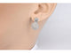 Boucles d'oreilles Boucles d'oreilles en or blanc 14 carats avec diamants 58 Facettes 2076
