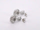 Boucles d'oreilles Boucles d'oreilles en or blanc 14 carats avec diamants 58 Facettes 2076