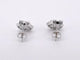 Boucles d'oreilles Boucles d'oreilles en or blanc 14 carats avec diamants 58 Facettes 2076