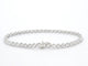Bracelet Bracelet en or blanc 14 carats serti de diamants 58 Facettes 2171
