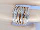 Bague 54 Bague en or rose 18 carats sertie de diamants taille brillant 58 Facettes 2178