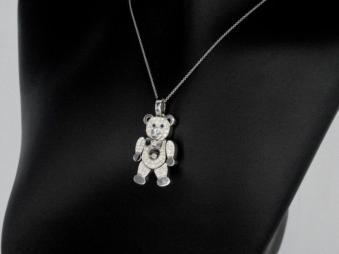 Pendentif Chopard Happy Diamonds - Pendentif Teddy Bear en or jaune 18 carats et diamants 58 Facettes 4142