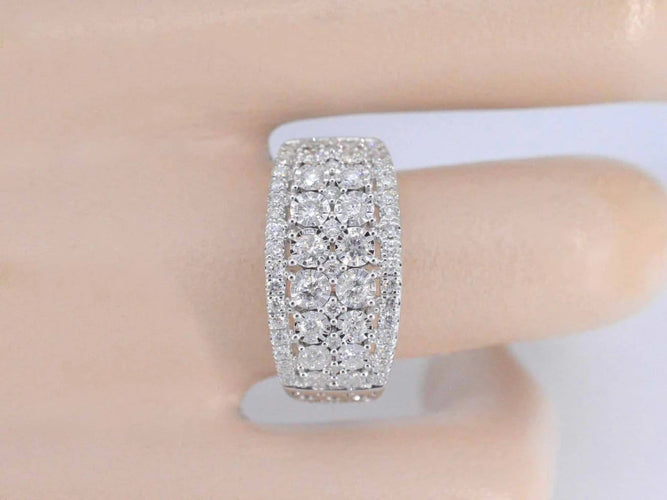 Bague 54 Bague en or blanc 14 carats avec diamant 1,00 ct 58 Facettes 2188