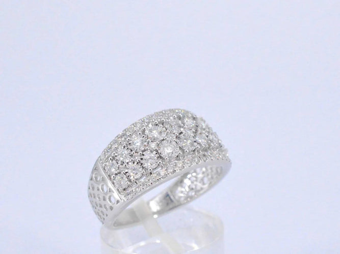 Bague 54 Bague en or blanc 14 carats avec diamant 1,00 ct 58 Facettes 2188