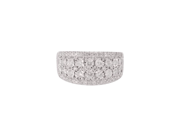 Bague 54 Bague en or blanc 14 carats avec diamant 1,00 ct 58 Facettes 2188
