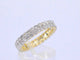 Bague 54 Bague d’éternité en or jaune 14 carats sertie de diamants 58 Facettes 2209