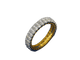 Bague 54 Bague d’éternité en or jaune 14 carats sertie de diamants 58 Facettes 2209