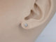 Boucles d'oreilles Boucles d’oreilles en or blanc 14 carats serties de diamants 58 Facettes 2270