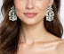 Boucles d'oreilles Boucles d’oreilles couronne en platine et diamants taille Old Mine 58 Facettes