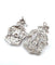 Boucles d'oreilles Boucles d’oreilles couronne en platine et diamants taille Old Mine 58 Facettes