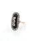 Bague 55 2021 F - Bague en or jaune 18 carats avec onyx et diamants 58 Facettes
