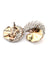 Boucles d'oreilles Boucles d’oreilles couronne en platine et or avec diamants 58 Facettes