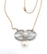 Pendentif Pendentif Art déco en platine et or avec diamants et perle 58 Facettes