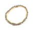 Bracelet Bracelet en or blanc et jaune 18 carats avec diamants 58 Facettes