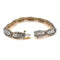 Bracelet Bracelet en or blanc et jaune 18 carats avec diamants 58 Facettes