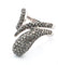 Bague 61 Bague en or blanc pavée de diamants 58 Facettes