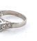 Bague 56 Bague en platine avec aigue-marine et diamants 58 Facettes