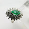 Bague 55 Bague Art déco en or blanc 750 avec diamants et émeraude marquise 58 Facettes 50360