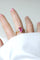 Bague Bague tourmaline rose et diamants baguette en or jaune 58 Facettes