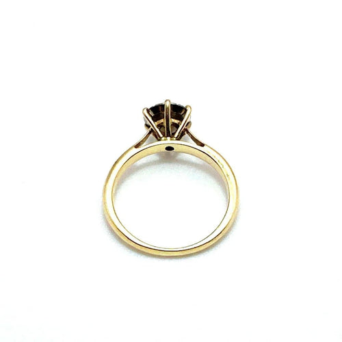 Bague 57 Bague rosette en or jaune et diamants 58 Facettes 50390