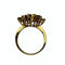 Bague 54 Bague motif floral étoilé en or jaune 750 avec rubis et diamants 58 Facettes 50156