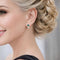 Boucles d'oreilles Boucles d'oreilles en or blanc et jaune, émeraudes et diamants 58 Facettes 50395
