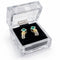 Boucles d'oreilles Boucles d'oreilles en or blanc et jaune 750 avec émeraudes et diamants 58 Facettes 50395