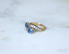 Bague 57 Toi et Moi - Bague en or jaune et blanc 18 K, saphirs de Ceylan et diamants 58 Facettes
