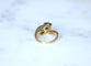 Bague 57 Toi et Moi - Bague en or jaune et blanc 18 K, saphirs de Ceylan et diamants 58 Facettes