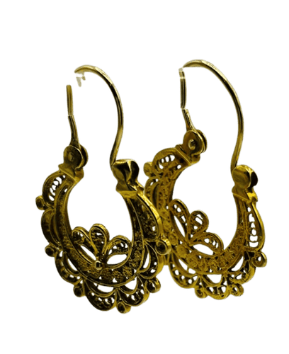 Boucles d'oreilles Boucles d’oreilles Art déco type portugais en or 750 58 Facettes 50181