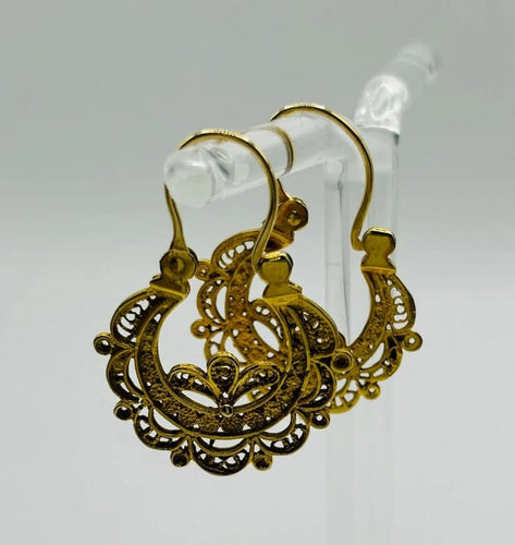 Boucles d'oreilles Boucles d’oreilles Art déco type portugais en or 750 58 Facettes 50181