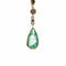 Collier Collier avec pendentif en or jaune 18 carats, émeraude colombienne et diamants 58 Facettes 50185