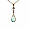 Collier Collier avec pendentif en or jaune 18 carats, émeraude colombienne et diamants 58 Facettes 50185
