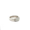 Bague 52 Bague en or blanc 18K et diamants pavés 58 Facettes 50303