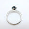 Bague 53 Solitaire - Bague en or blanc 18 carats et topaze London Blue 58 Facettes 50349