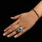 Bague 53 Bague Art déco en platine avec aigue-marine et diamants 58 Facettes 50343