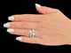 Bague 53 Bague ceinture en or blanc 18 carats et diamants naturels 58 Facettes